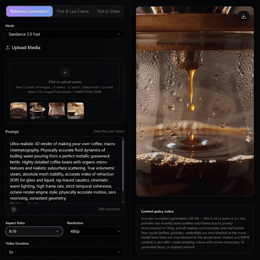 Generate, review, download